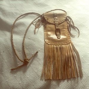 Bed Stu cross body tan leather bag